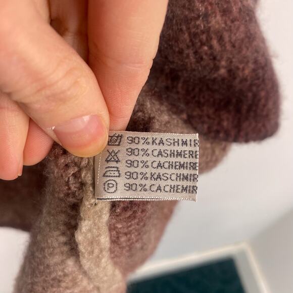 F Cashmere by Fissore Sweaters Tie Dye V-Neck Knit Sweater Large - Picture 7 of 8